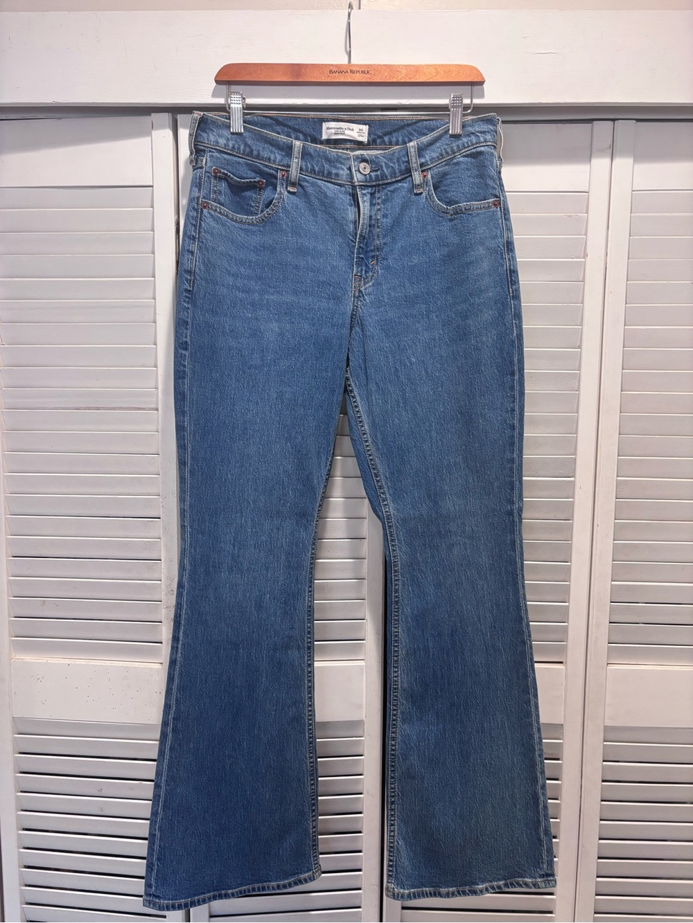 Abercrombie & Fitch Medium Blue Bootcut Jeans - Women's